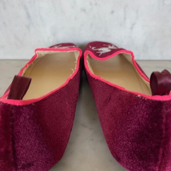 GAP KIDS Velvet Graphic Unicorn Red Flats 5 - Picture 14 of 14